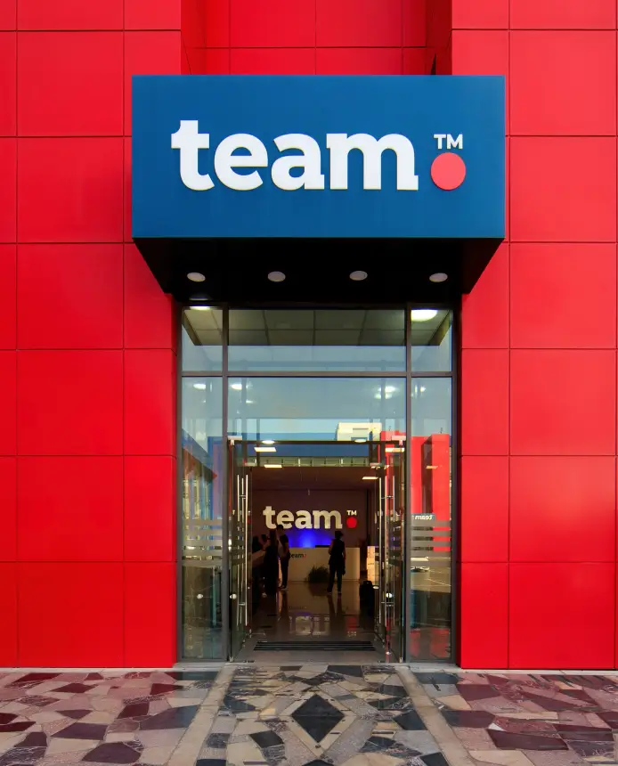team building entrance Team Telecom
