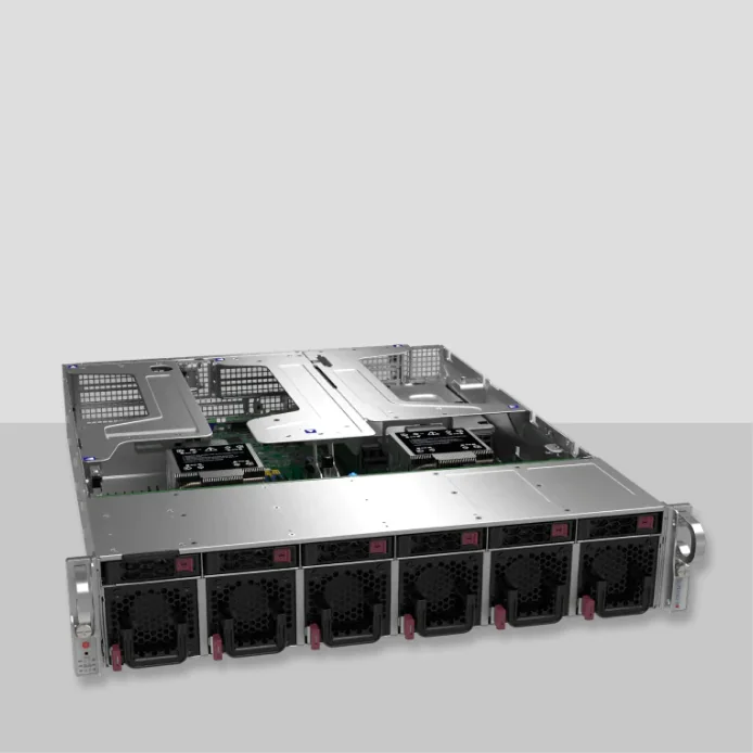 hpe rackmountable server with fan units 1U compressed HPE rackmountable server 1U with 6 fan modules
